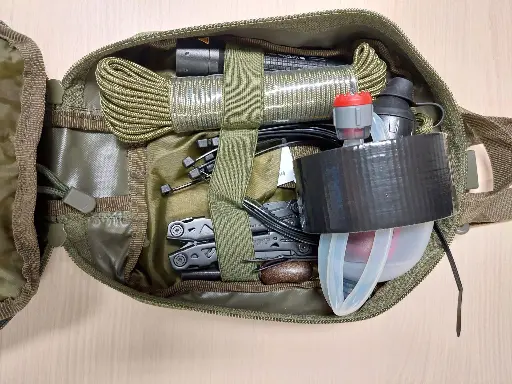 Kit de survie militaire Sac contenant des équipements