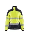 BLAKLADER - Veste Softshell Multinormes APC 2 femme - Jaune fluo/Marine