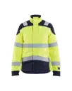 BLAKLADER - Veste multinormes inhérent femme - Jaune fluo/Marine