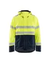 BLAKLADER - Veste hardshell multinormes Jaune fluo/Marine