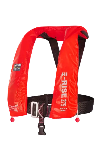 MULLION - Gilet de sauvetage Hi-rise 275 N Ultra fit Wipe Clean avec balise MOB2