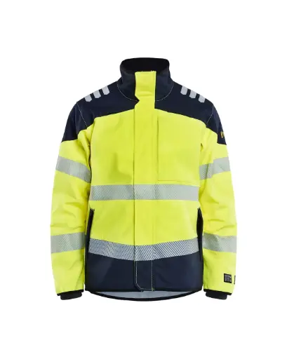 BLAKLADER - Veste Softshell Multinormes APC 2 Jaune fluo/Marine