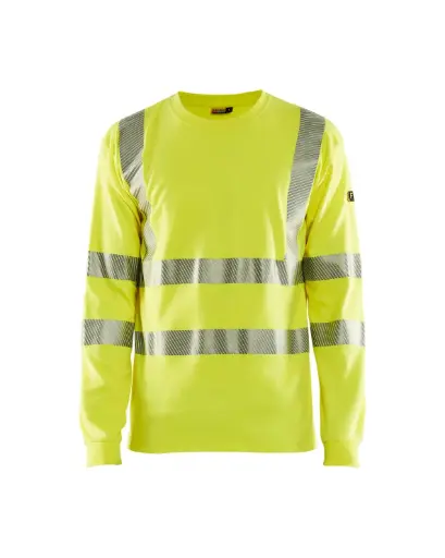 BLAKLADER - T-shirt manches longues multinormes - Jaune fluo