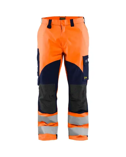BLAKLADER - Pantalon multinormes inhérent - Orange fluo/Marine