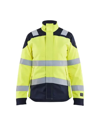 BLAKLADER - Veste multinormes inhérent femme - Jaune fluo/Marine